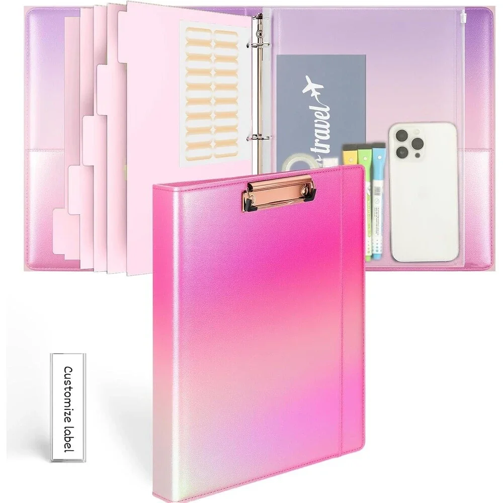 New Pink Irridescent 3 Ring 1
